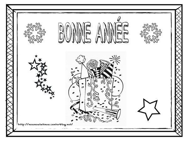 Coloriage bonne année