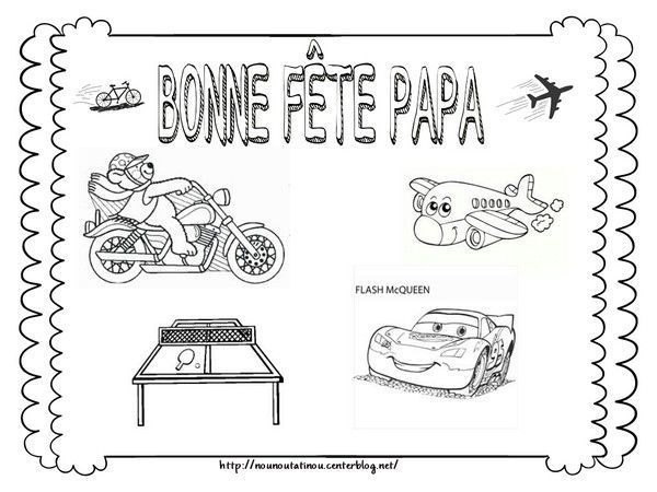 76 coloriage bonne fete papa