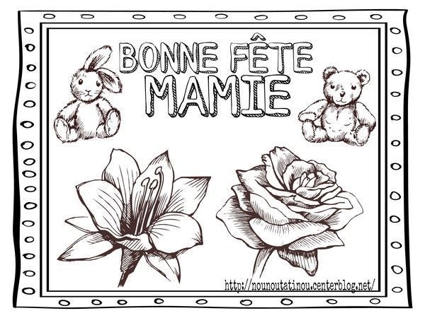 Coloriage Bonne F Te Mamie