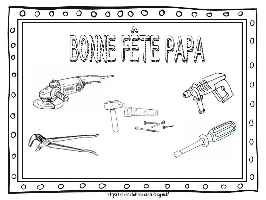 75 coloriage bonne fete papa