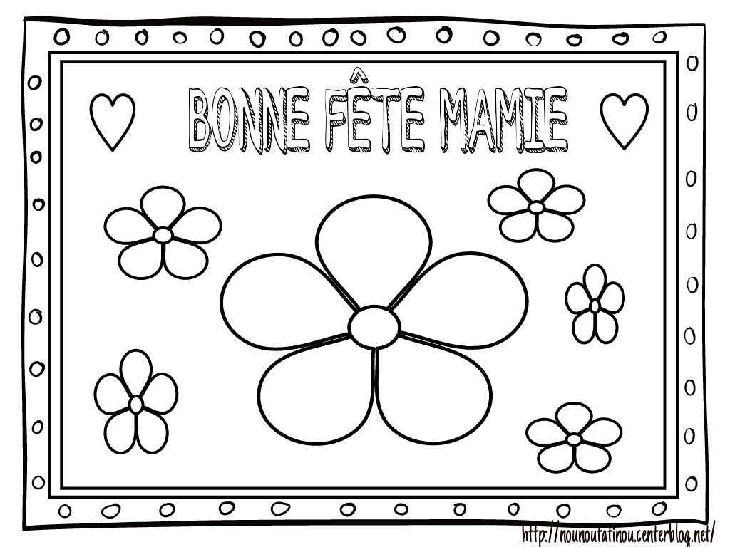 Coloriage Coeur Bonne Fete Mamie  Coloriage cendrillon bonne fête maman